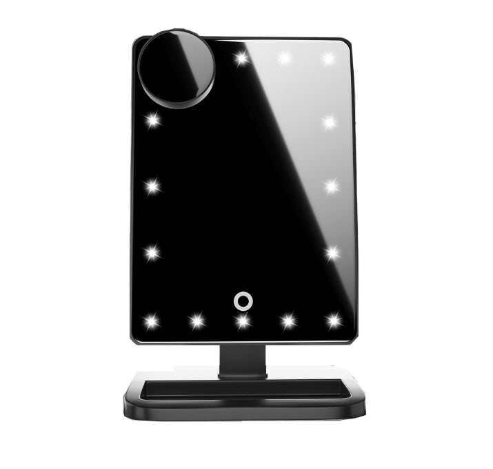 GlowMirror™ – LED Makeup Mirror With Bluetooth Speaker