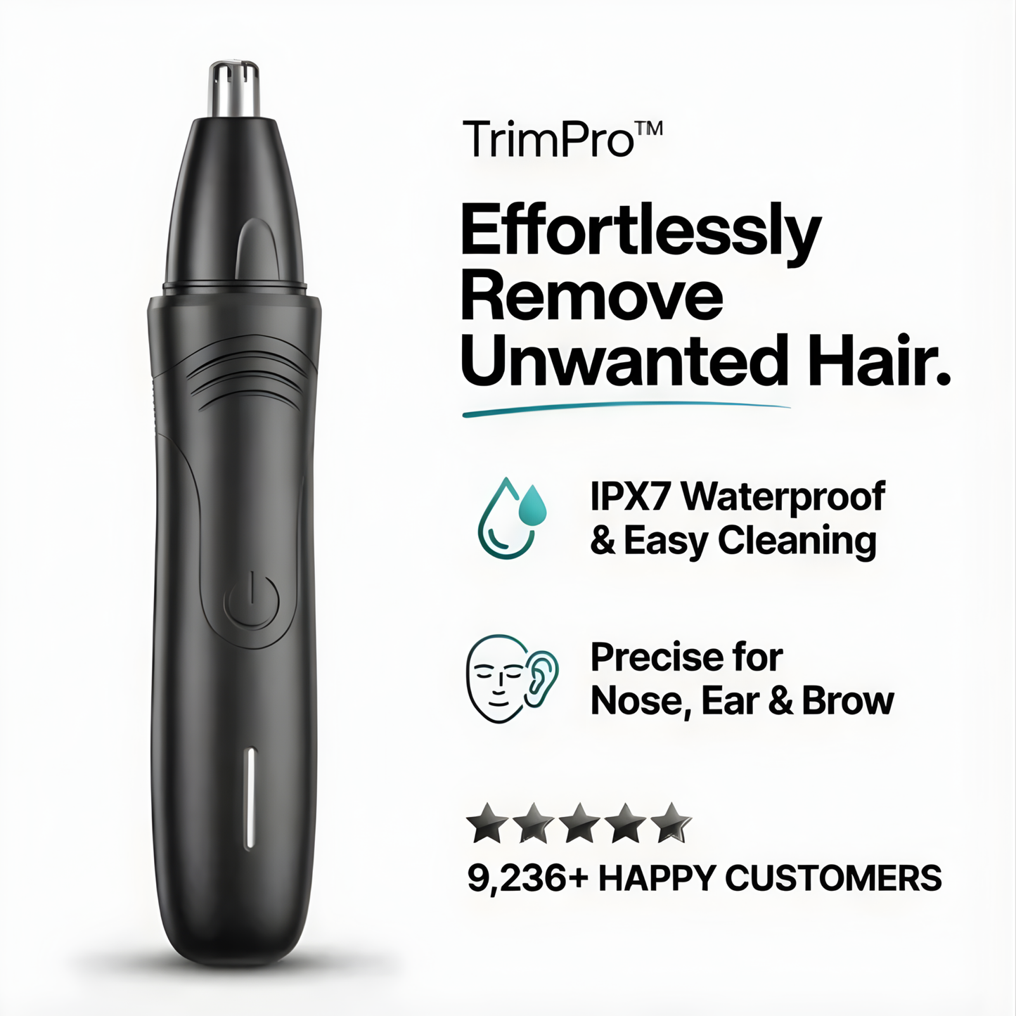 TrimPro™ – Wireless Rechargeable Hair Trimmer