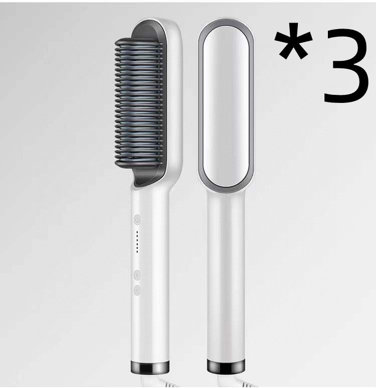 2-in-1 Negative Ion Hair Straightener & Curling Comb