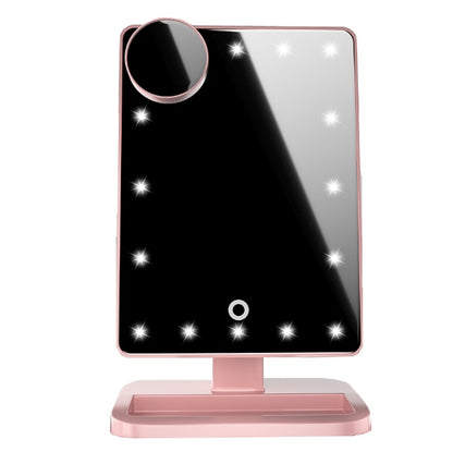 GlowMirror™ – LED Makeup Mirror With Bluetooth Speaker