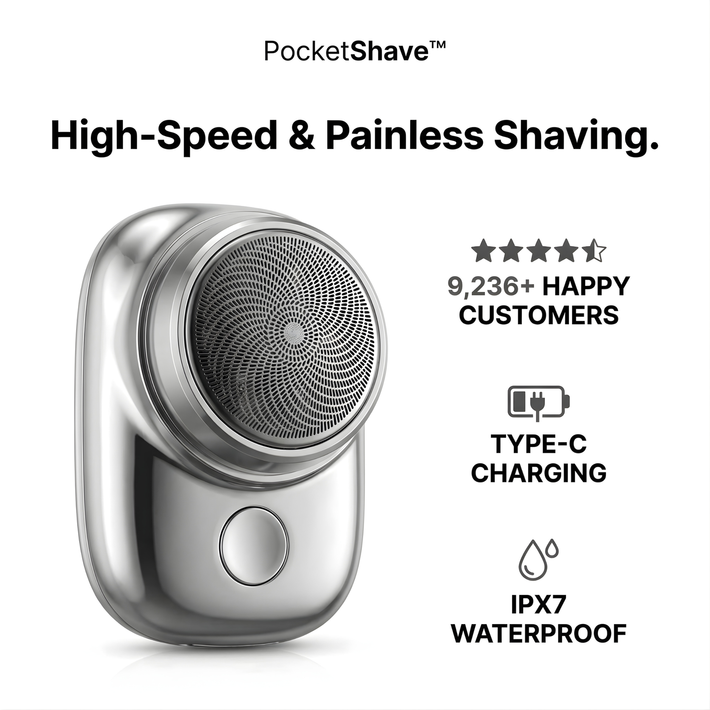 PocketShave™ – Mini Portable Electric Shaver