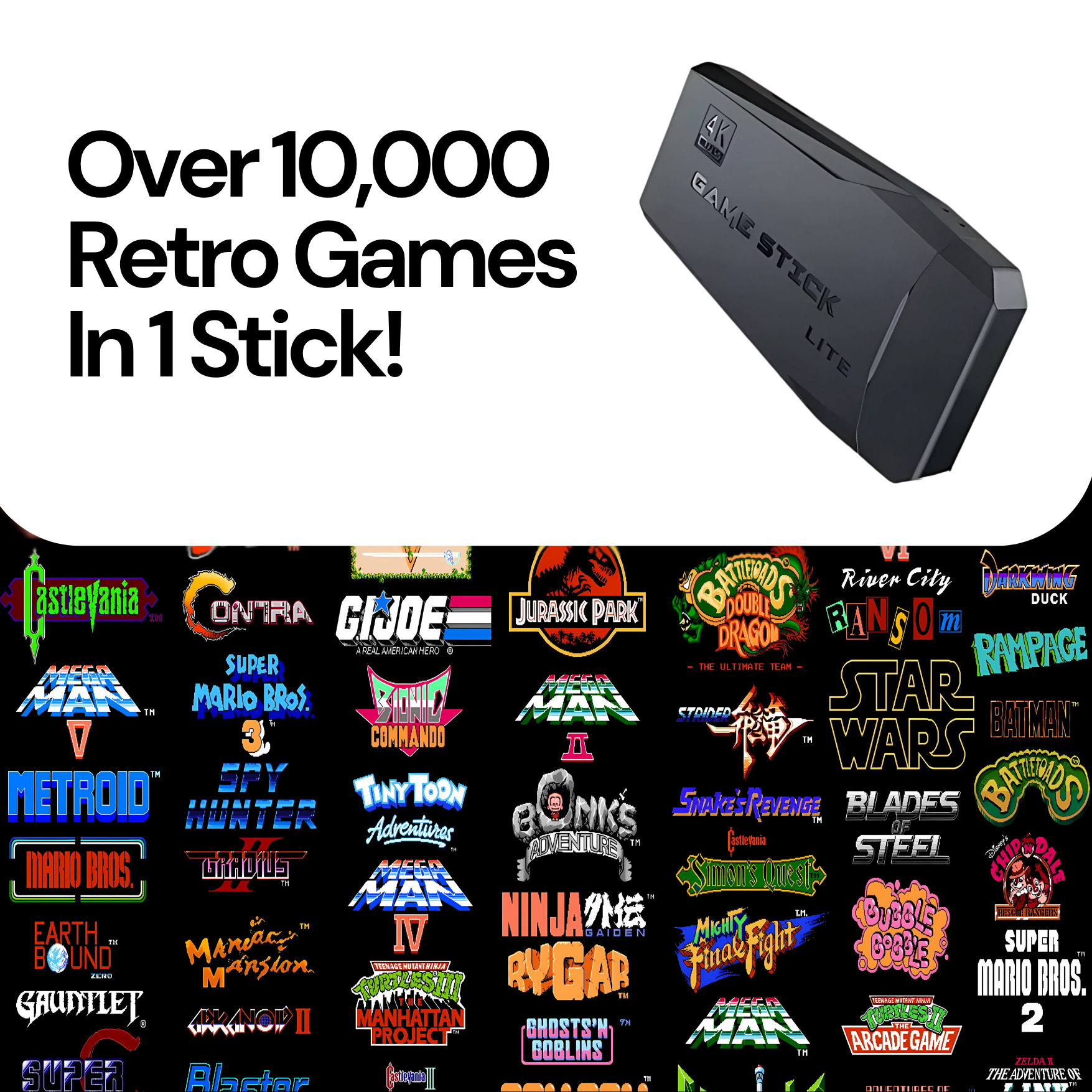GameStick™ - Retro Game Console