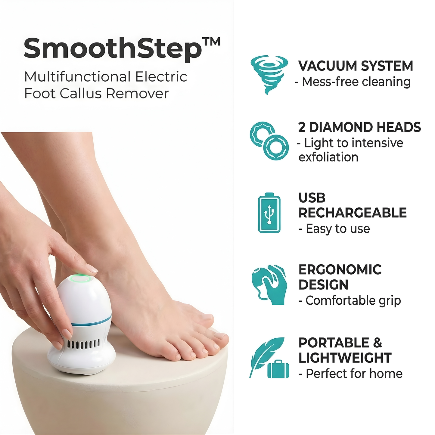 SmoothStep™ – Electric Foot Callus Remover
