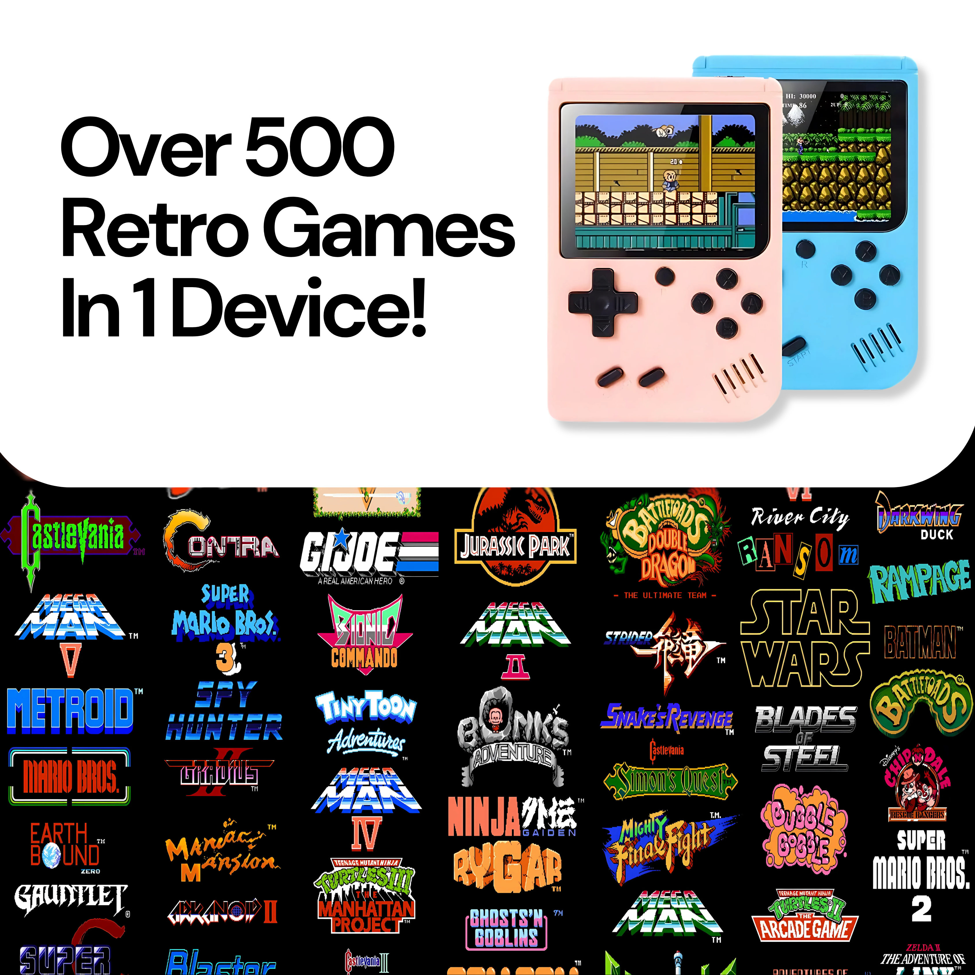 GamerMini™ - Portable Retro Game Console