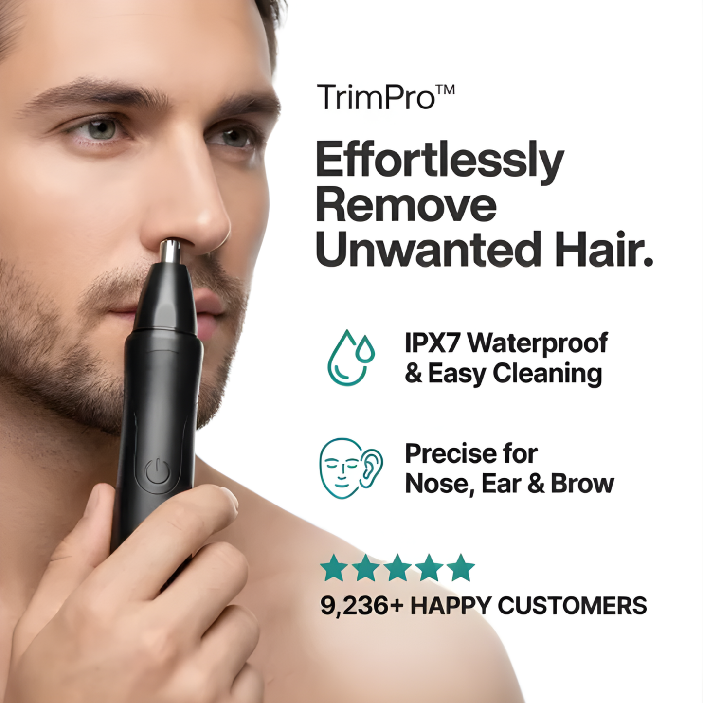 TrimPro™ – Wireless Rechargeable Hair Trimmer