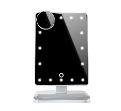 GlowMirror™ – LED Makeup Mirror With Bluetooth Speaker