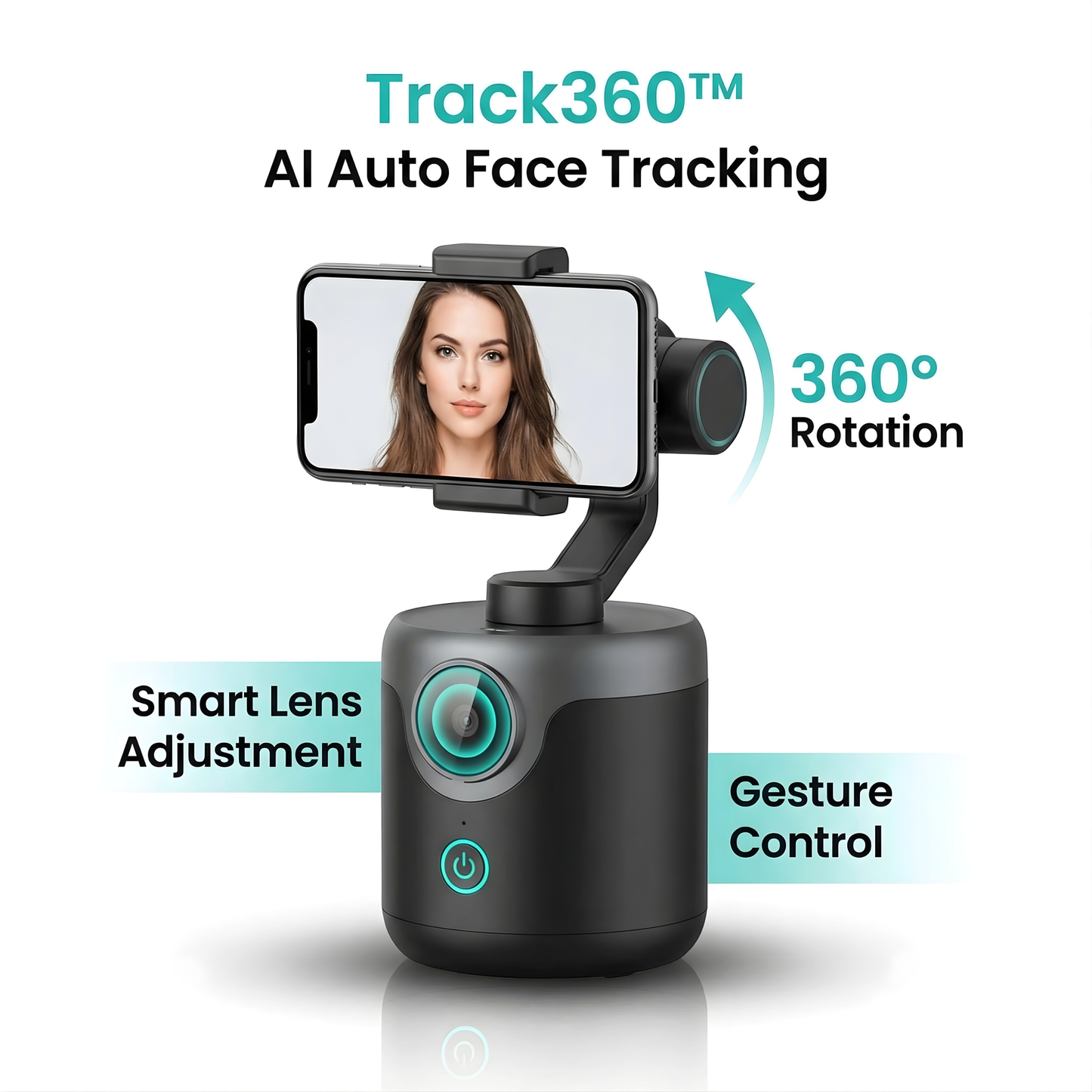 Track360™ – AI Auto Face Tracking Smart Gimbal