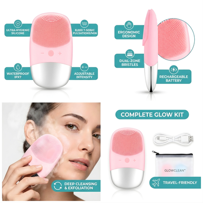 GlowClean™ – Silicone Electric Facial Cleansing Brush