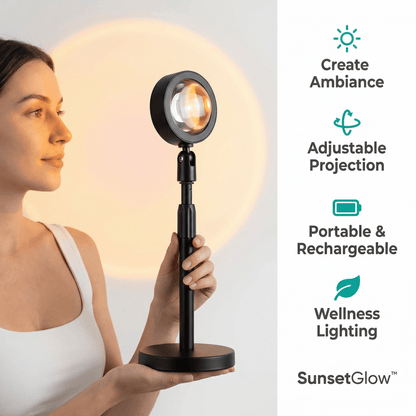 SunsetGlow™ – Viral Sunset Lamp with 16+ Colours