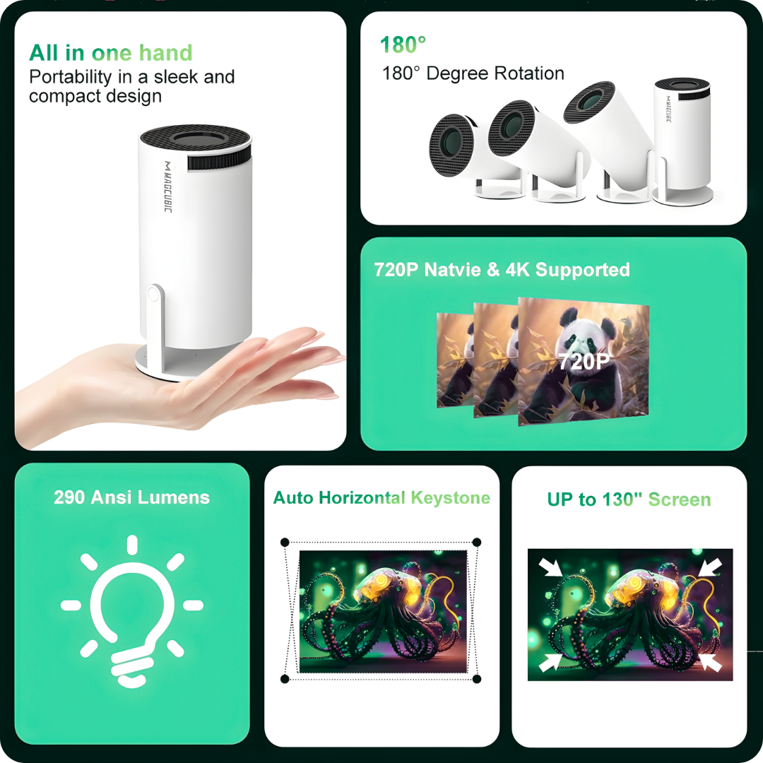 DreamView™ - 4K Portable Projector