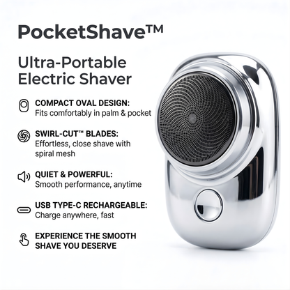 PocketShave™ – Mini Portable Electric Shaver
