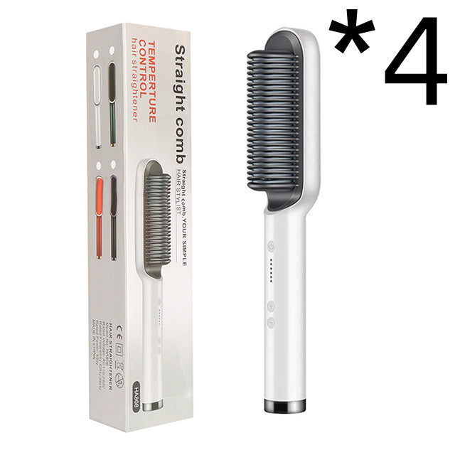 2-in-1 Negative Ion Hair Straightener & Curling Comb