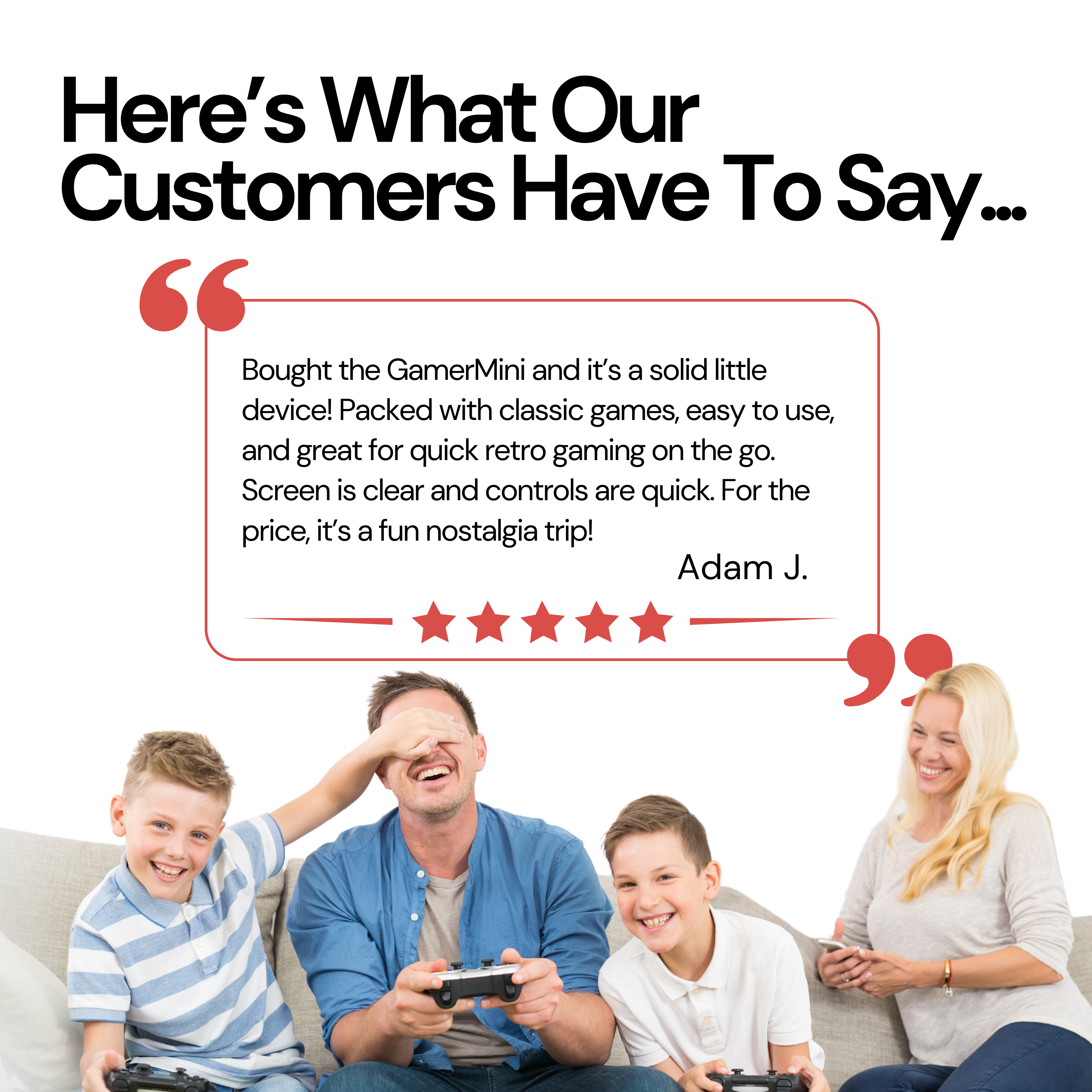 GamerMini™ - Portable Retro Game Console