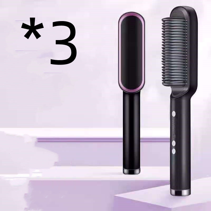 2-in-1 Negative Ion Hair Straightener & Curling Comb